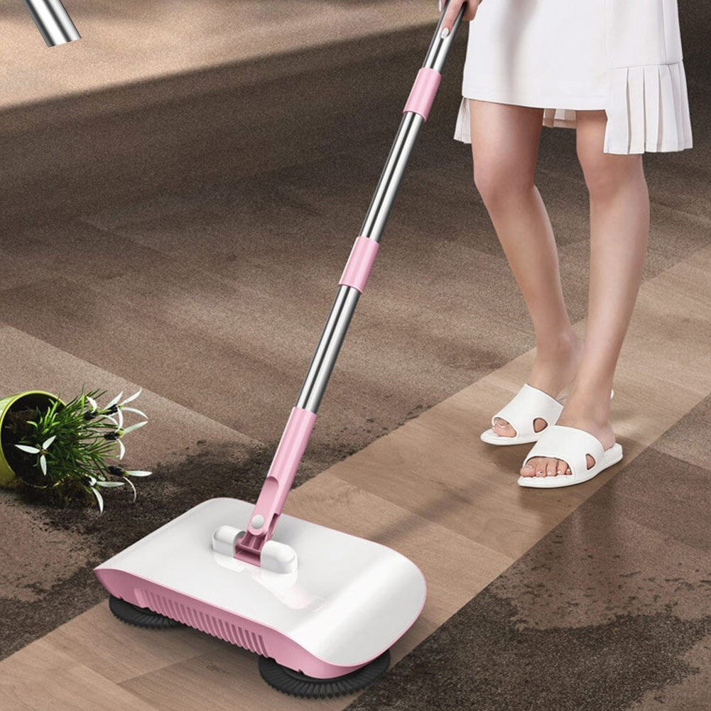 Hand Push Sweeper Broom Dustpan Mop