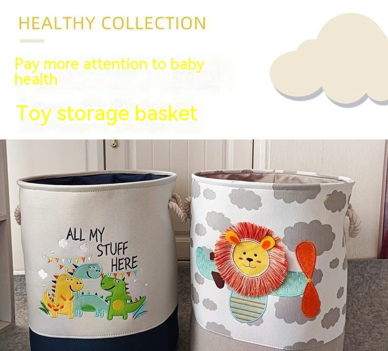 Cartoon Cloth Toy Storage Basket