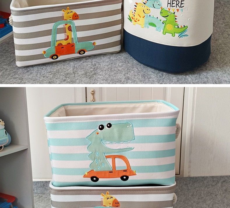 Cartoon Cloth Toy Storage Basket