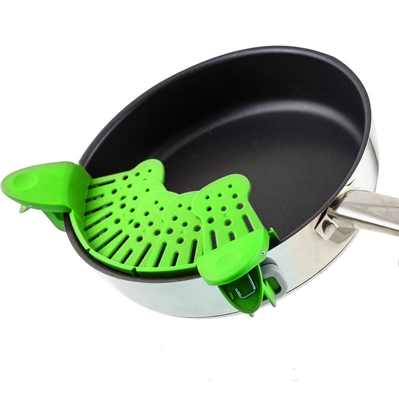 Silicone Clip-on Pan Pot Strainer