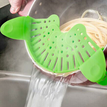 Silicone Clip-on Pan Pot Strainer