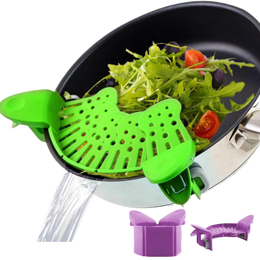 Silicone Clip-on Pan Pot Strainer