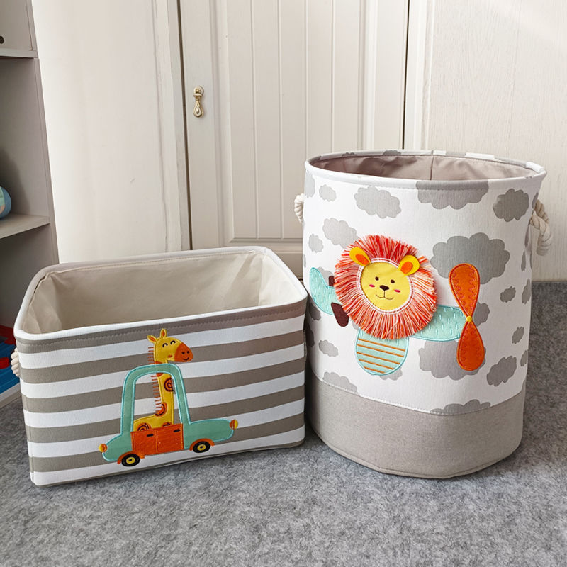 Cartoon Cloth Toy Storage Basket